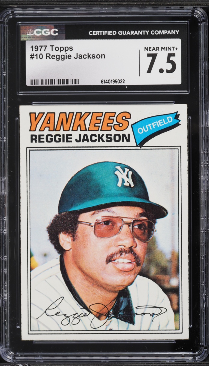 1977 Topps Reggie Jackson #10 CGC 7.5 NRMT+