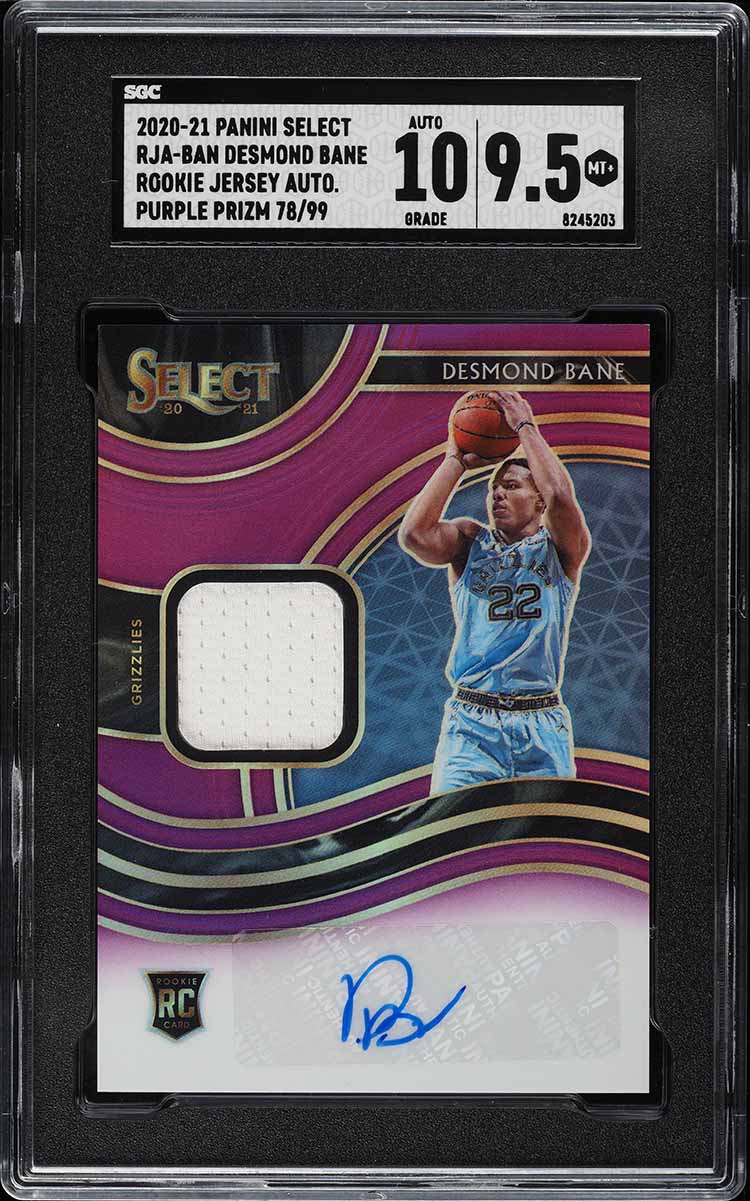 2020-21 Panini Chronicles Limited Rookie Jersey Autographs #36