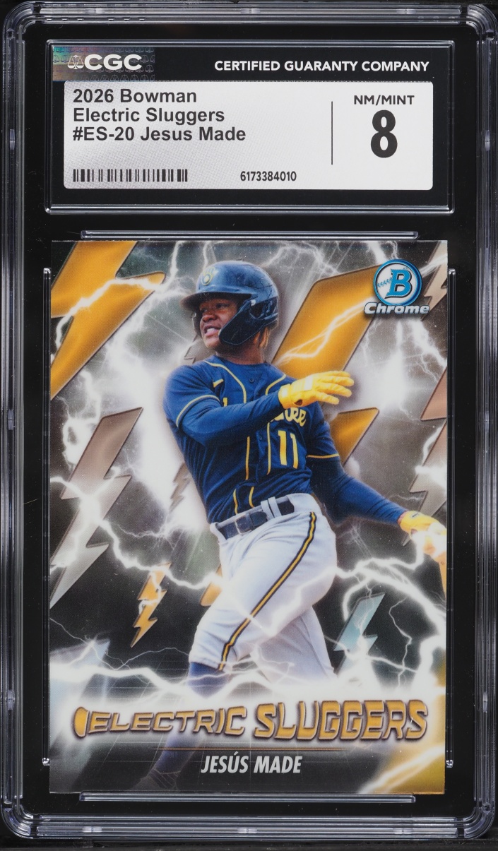 2026 Bowman Chrome Electric Sluggers Jesus Made PROSPECT #ES-20 CGC 8 NM-MT