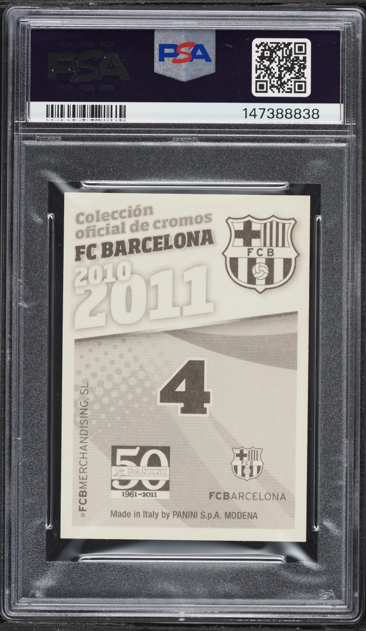 2010 Panini FC Barcelona Balon De Oro W/ Lionel Messi #4 PSA 10 GEM MINT