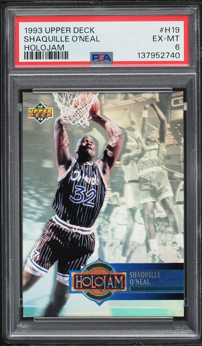 1993 Upper Deck Holojam Shaquille O'Neal #H19 PSA 6 EXMT