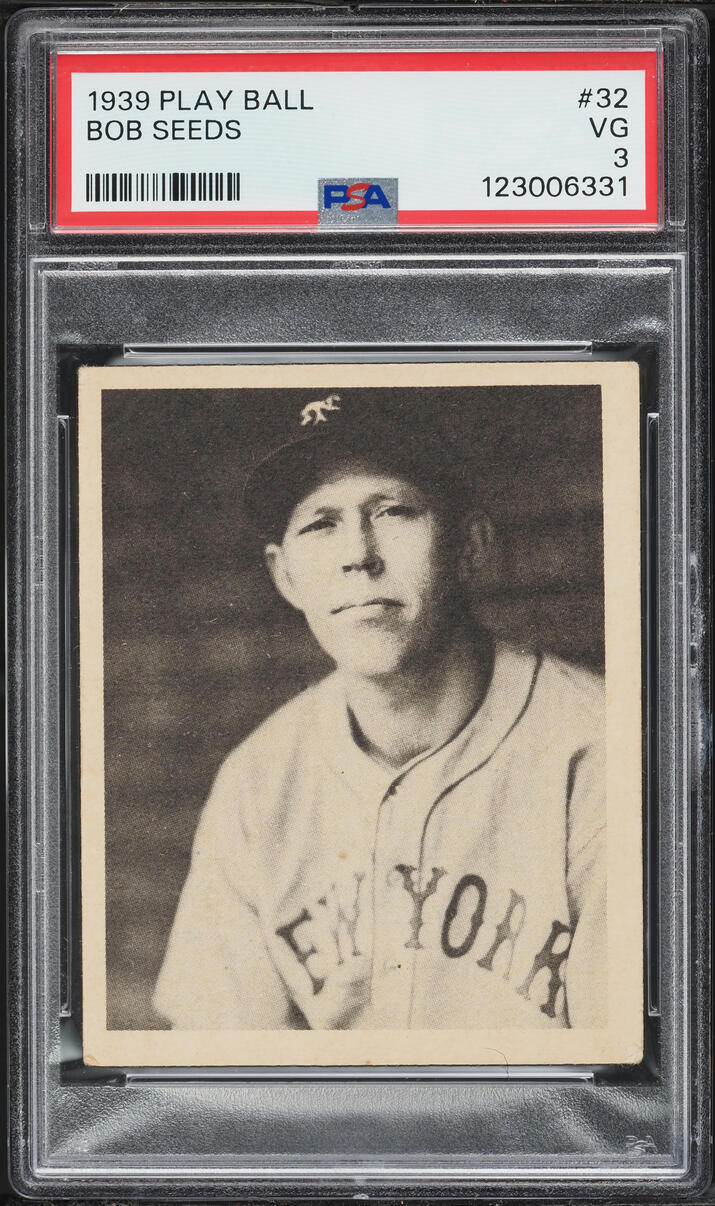 1939 Play Ball Bob Seeds #32 PSA 3 VG
