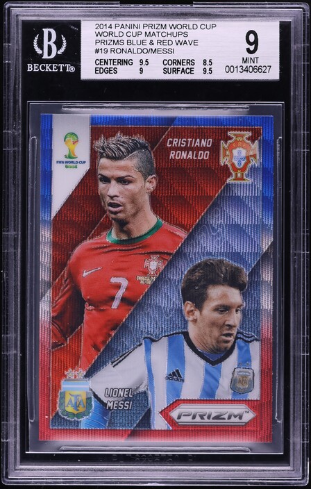 クリスティアーノ ロナウド Panini Prizm PSA 10 2014 Panini Prizm World Cup Gold Cristiano Ronaldo /10 #161 PSA 10