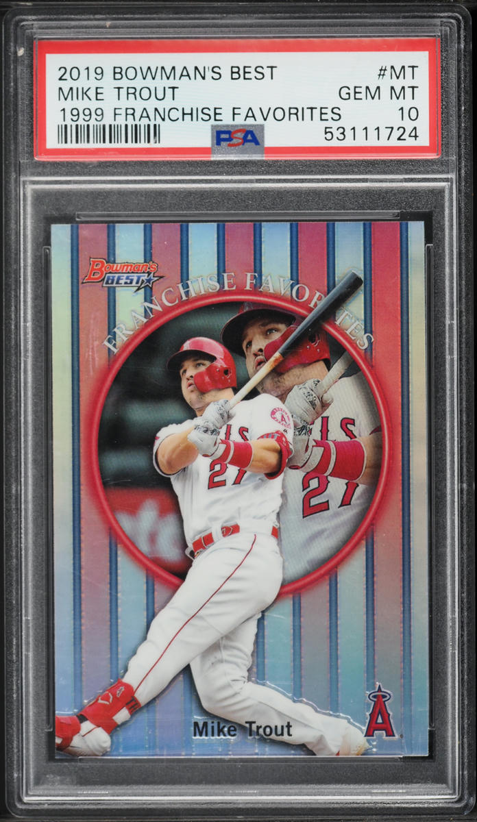 2019 Bowman's Best '99 Franchise Favorites Mike Trout #99FF-MT PSA 10 GEM MINT
