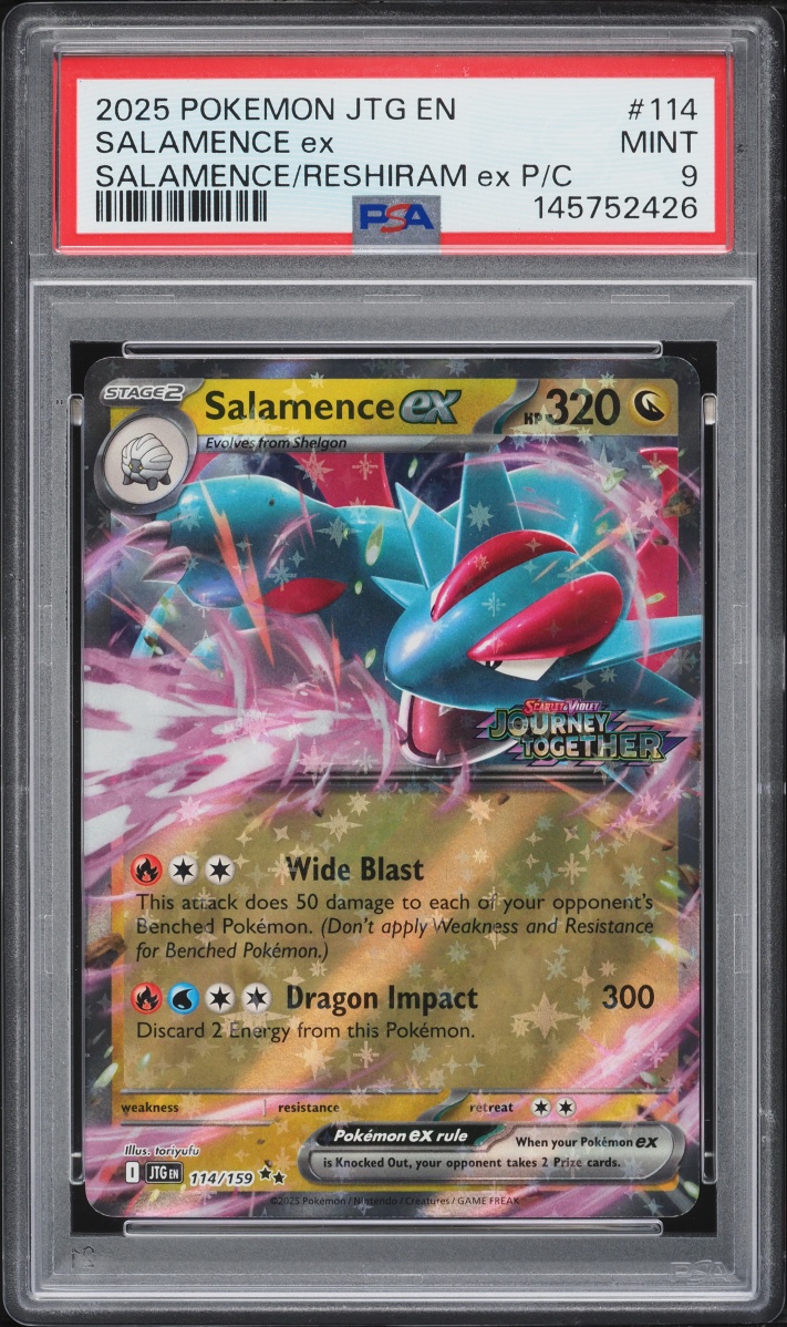 2025 Pokemon SV Promo Journey Together Premium Collection Holo Salamence ex #114 PSA 9 MINT