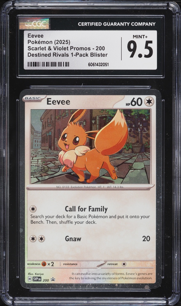 2025 Pokemon Scarlet & Violet Promo Destined Rivals Eevee #200 CGC 9.5 MINT+