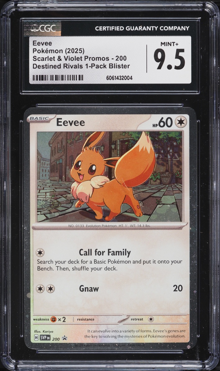 2025 Pokemon Scarlet & Violet Black Star Promo Destined Rivals Eevee #200 CGC 9.5 MINT+