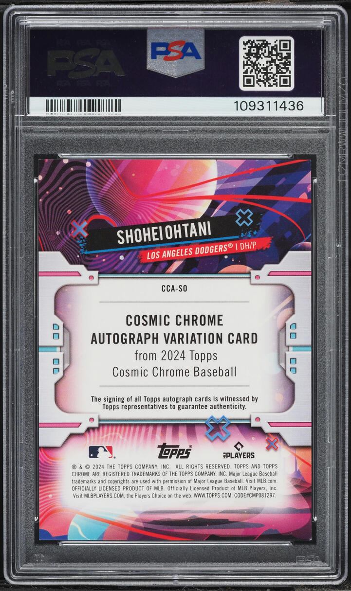 2024 Topps Chrome Cosmic Gold Interstellar Refractor Shohei Ohtani AUTO /50 PSA 9 MINT