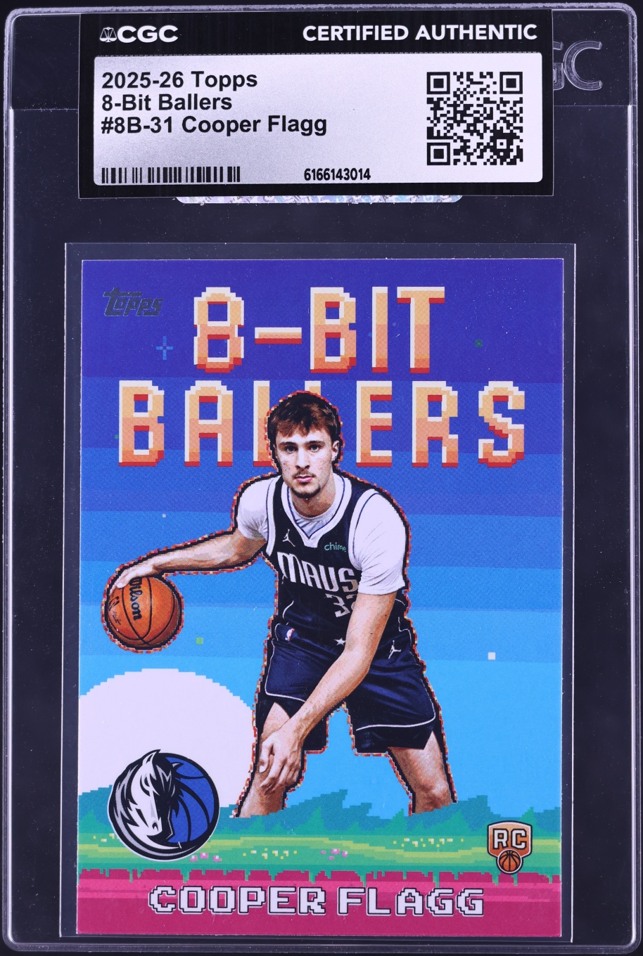 2025 Topps 8-Bit Ballers Cooper Flagg ROOKIE #8B-31 CGC AUTH