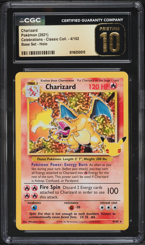 2021 Pokemon Celebrations Ultra Premium Gold Metal Charizard #4