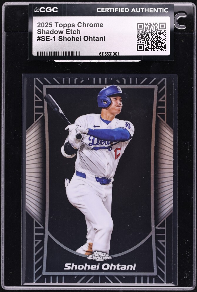 2025 Topps Chrome Shadow Etch Shohei Ohtani #SE-1 CGC AUTH