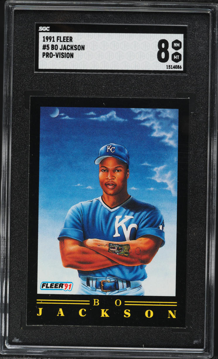 1991 Fleer Pro-Vision Bo Jackson #5 SGC 8 NM-MT