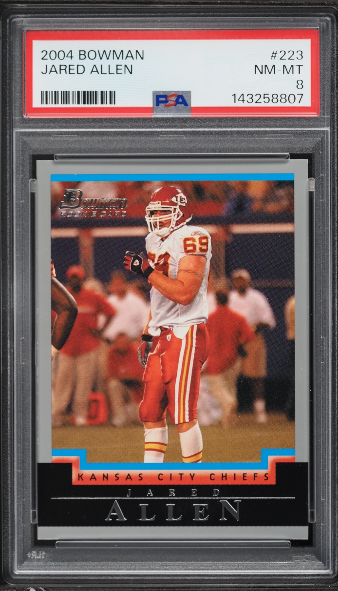 2004 Bowman Jared Allen #223 PSA 8 NM-MT