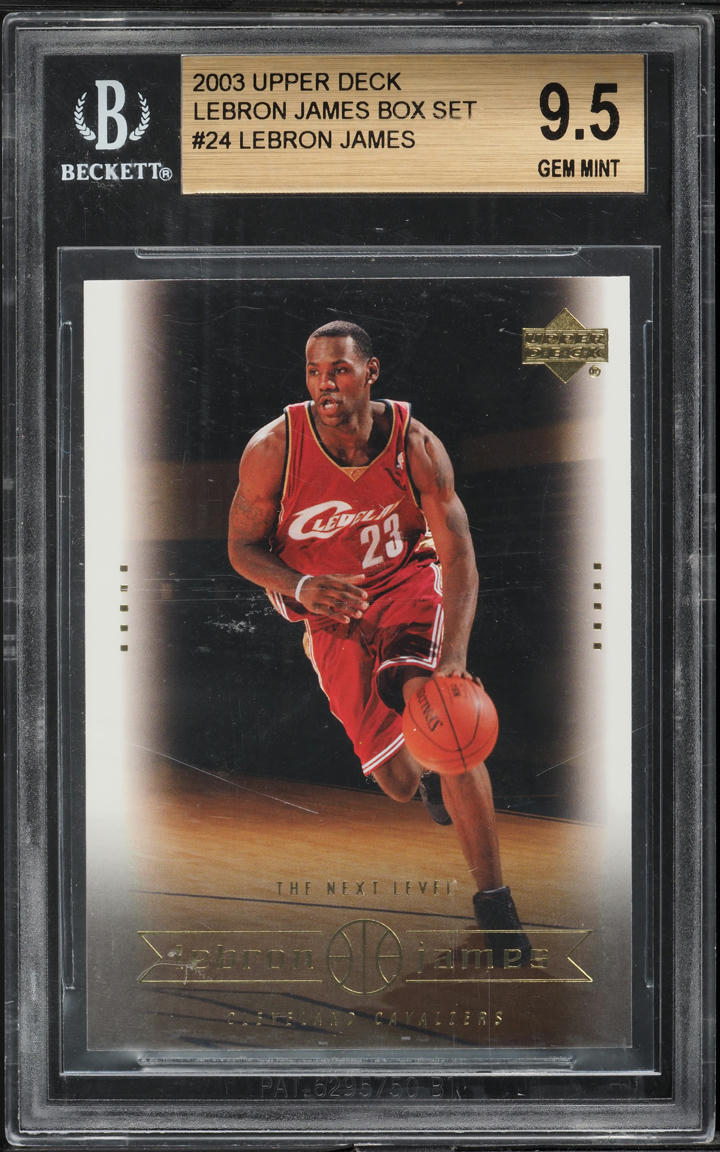2003 Upper Deck Box Set LeBron James ROOKIE #24 BGS 9.5 GEM MINT