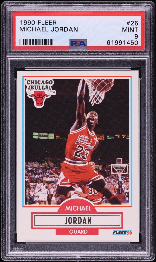 1990 Fleer Basketball Michael Jordan #26 PSA 9 MINT