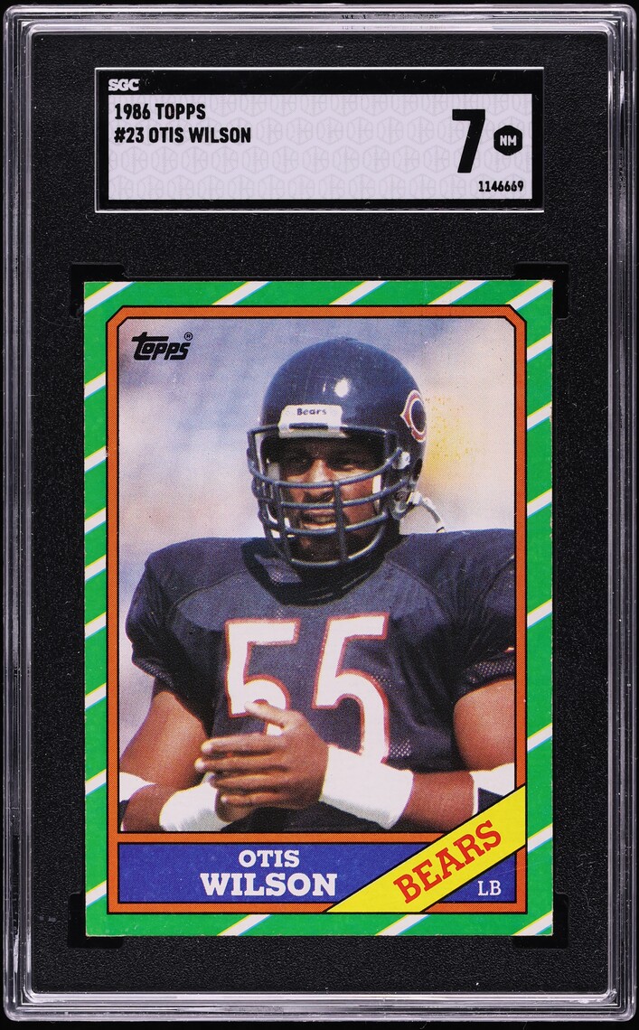 1986 Topps Football Otis Wilson #23 SGC 7 NRMT