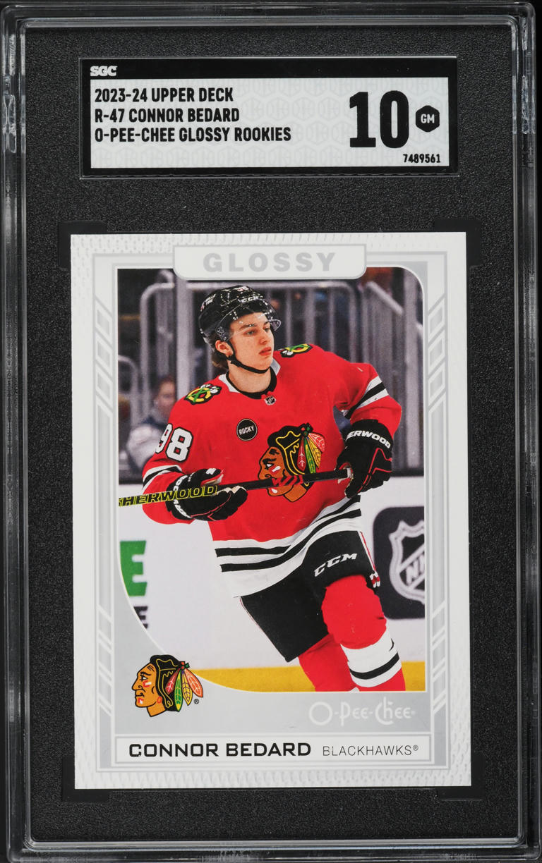 2023 Upper Deck O-Pee-Chee Glossy Connor Bedard ROOKIE #R-47 SGC 10 GEM MINT