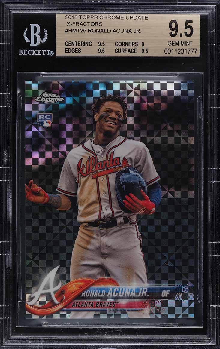 2018 Topps Chrome Update Ronald Acuna Jr. ROOKIE #HMT25 BGS