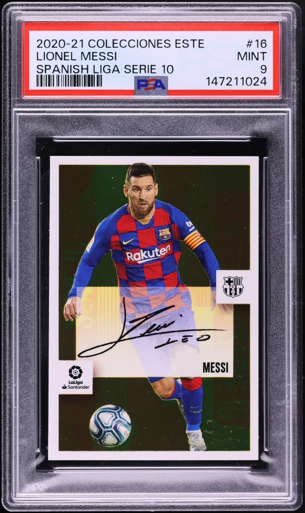 2020 Panini Colecciones Este Spanish La Liga Serie 10 Lionel Messi #16 PSA 9 MINT