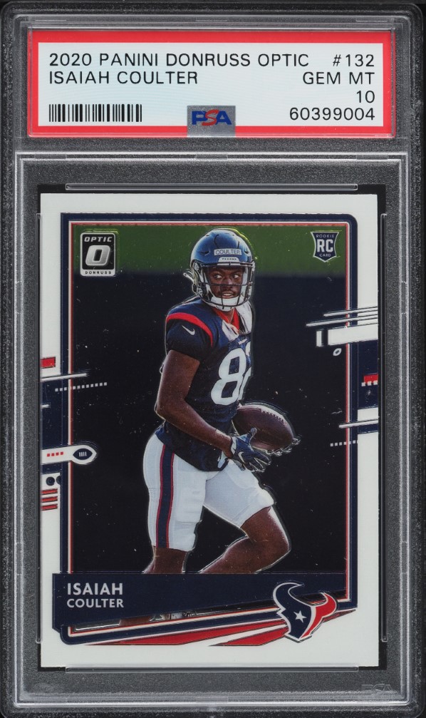 2020 Donruss Optic Isaiah Coulter ROOKIE #132 PSA 10 GEM MINT