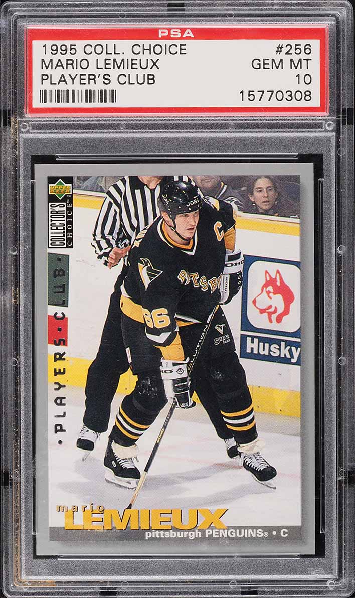 1995 Collector's Choice Player's Club Mario Lemieux #256 PSA 10 GEM MINT