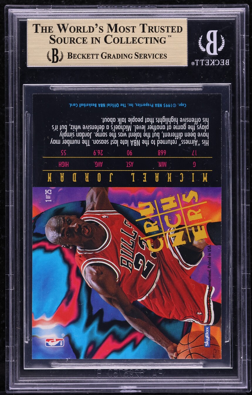 1995 Hoops Number Crunchers Michael Jordan #1 BGS 9.5 GEM MINT