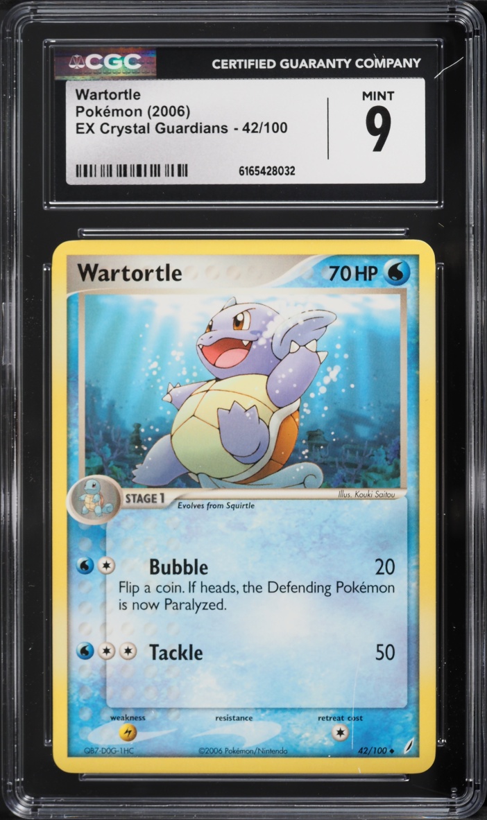 2006 Pokemon EX Crystal Guardians Wartortle #42 CGC 9 MINT