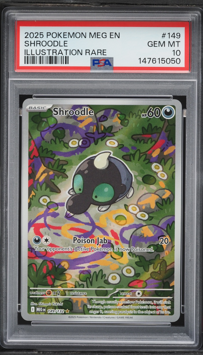 2025 Pokemon Mega Evolution IR Shroodle #149 PSA 10 GEM MINT