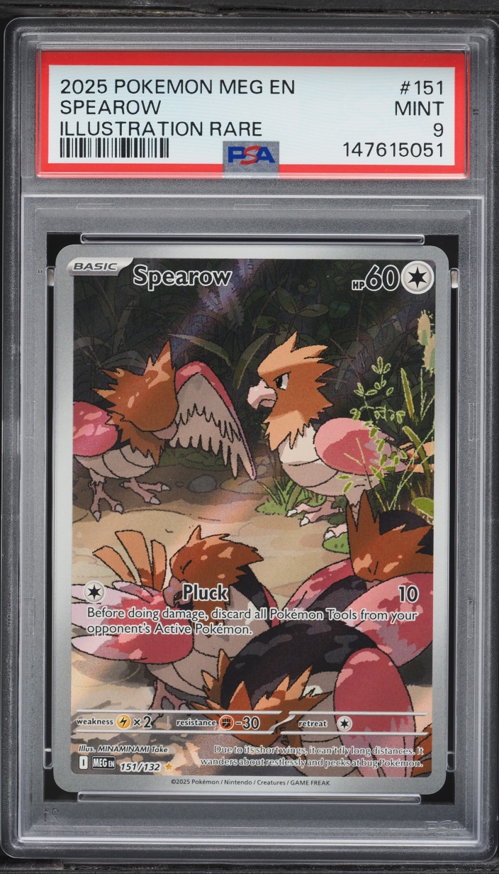 2025 Pokemon Mega Evolution IR Spearow #151 PSA 9 MINT