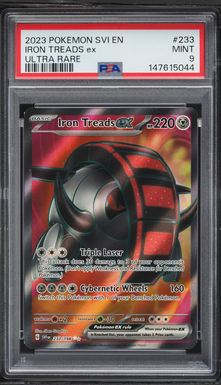 2023 Pokemon Scarlet & Violet Full Art Iron Treads EX #233 PSA 9 MINT