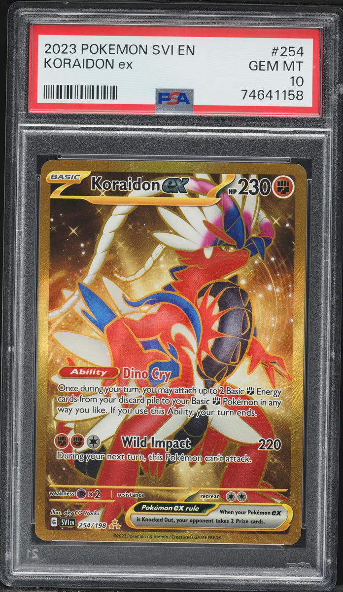 2023 Pokemon Scarlet & Violet Hyper Rare Koraidon ex #254 PSA 10 GEM MINT
