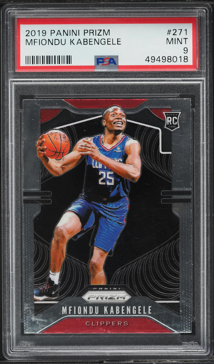 2019 Panini Prizm Mfiondu Kabengele ROOKIE #271 PSA 9 MINT