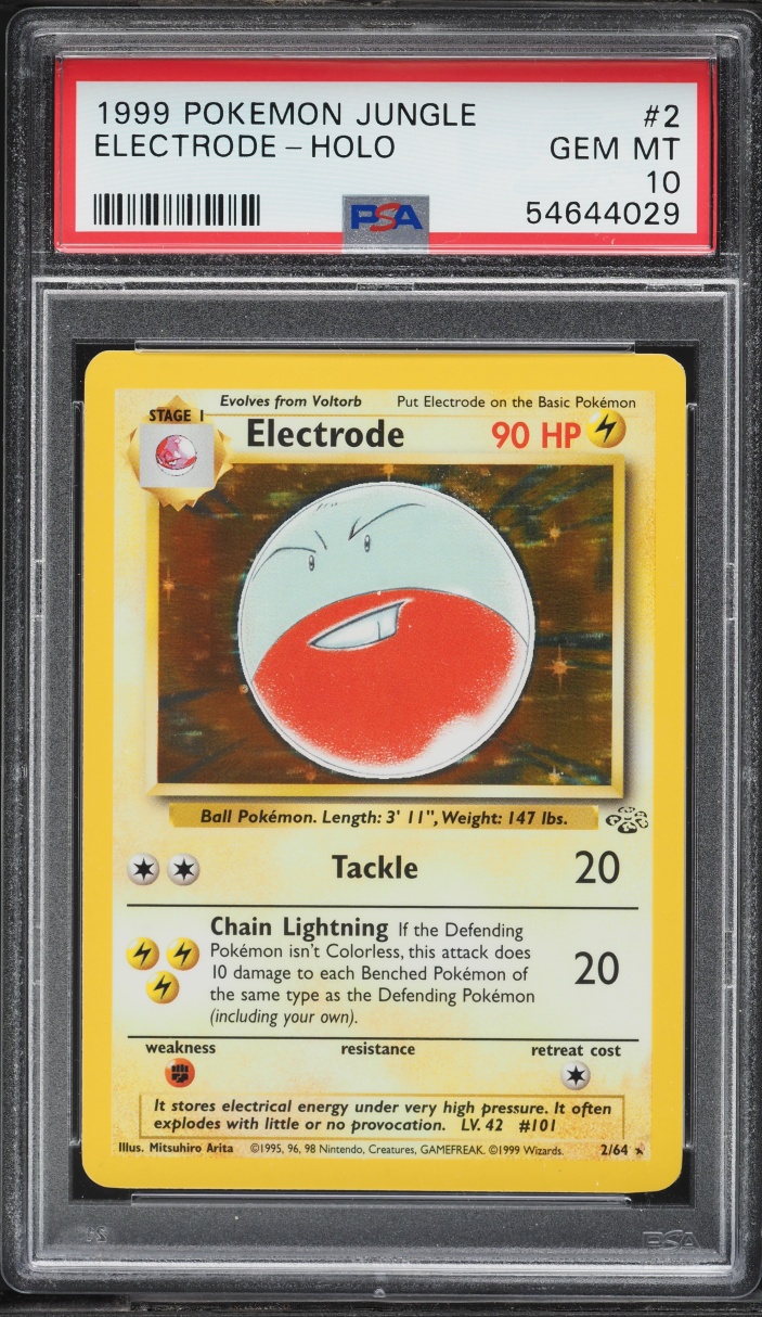 1999 Pokemon Jungle Holo Electrode #2 PSA 10 GEM MINT
