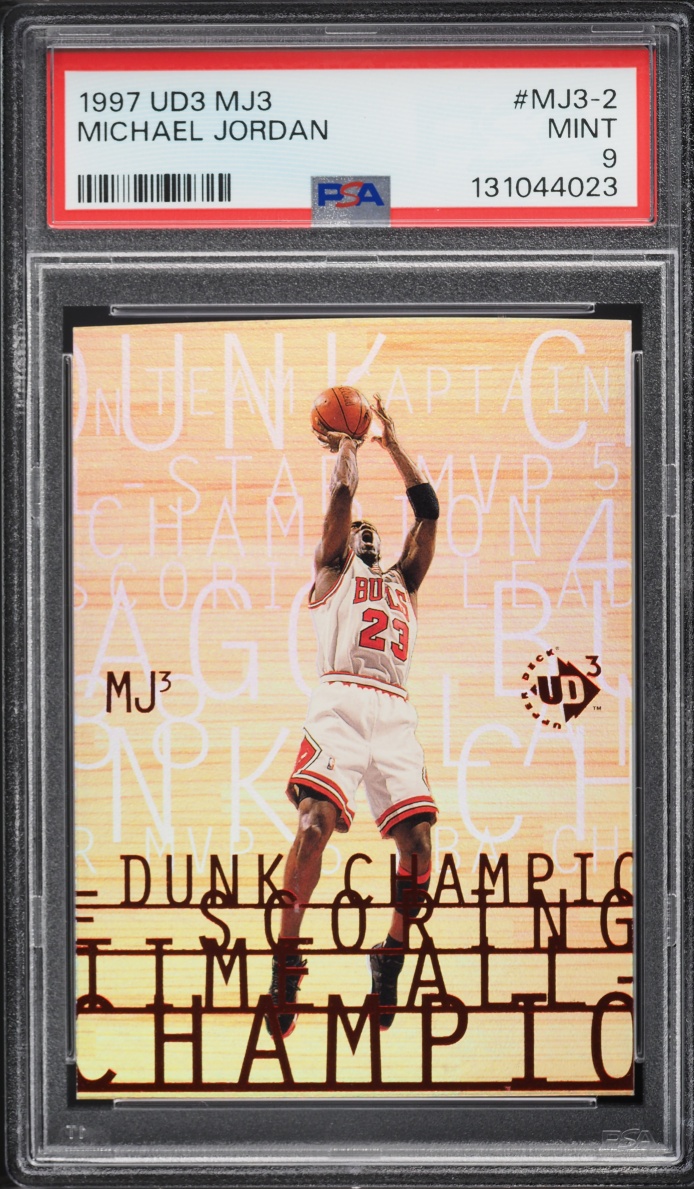 1997 UD3 MJ3 Michael Jordan #MJ3-2 PSA 9 MINT