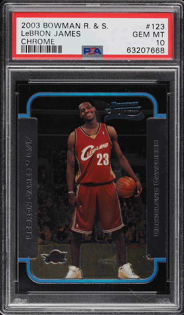2007 Topps Chrome LeBron James #23 PSA 10 GEM MINT on Fanatics Collect
