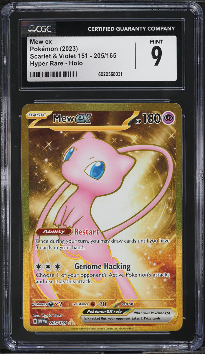2023 Pokemon Scarlet & Violet 151 Full Art Mew ex #205 CGC 9 MINT on ...