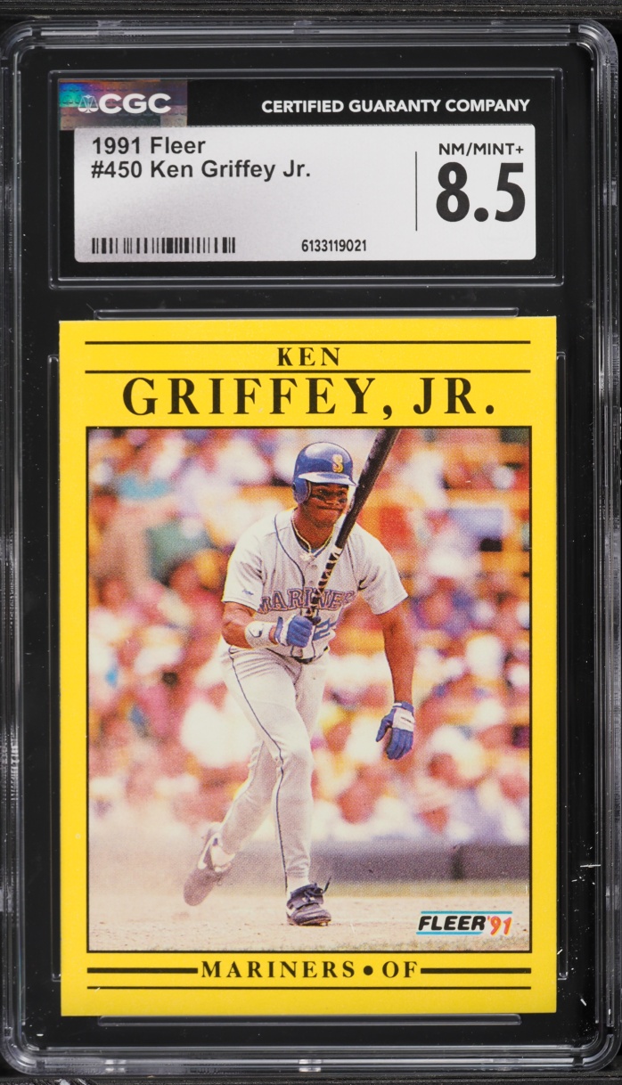1991 Fleer Ken Griffey Jr. #450 CGC 8.5 NM-MT+