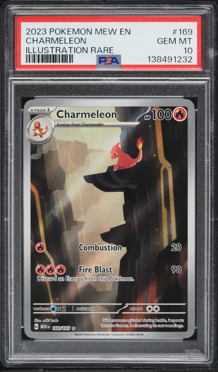 2023 Pokemon Scarlet & Violet 151 IR Charmeleon #169 PSA 10 GEM MINT