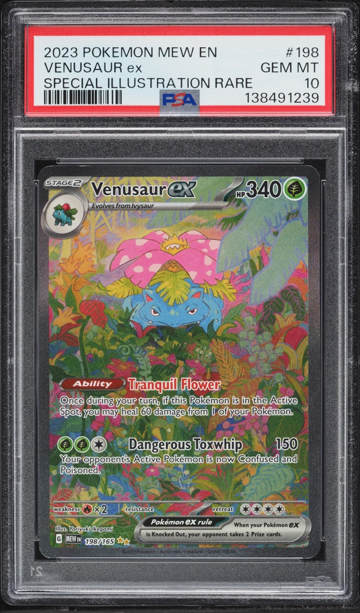 2023 Pokemon Scarlet & Violet 151 SIR Venusaur EX #198 PSA 10 GEM MINT