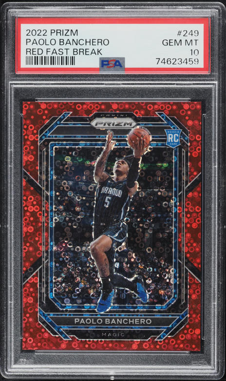 2022 Panini Prizm Red Paolo Banchero ROOKIE /299 #249 PSA 9 MINT