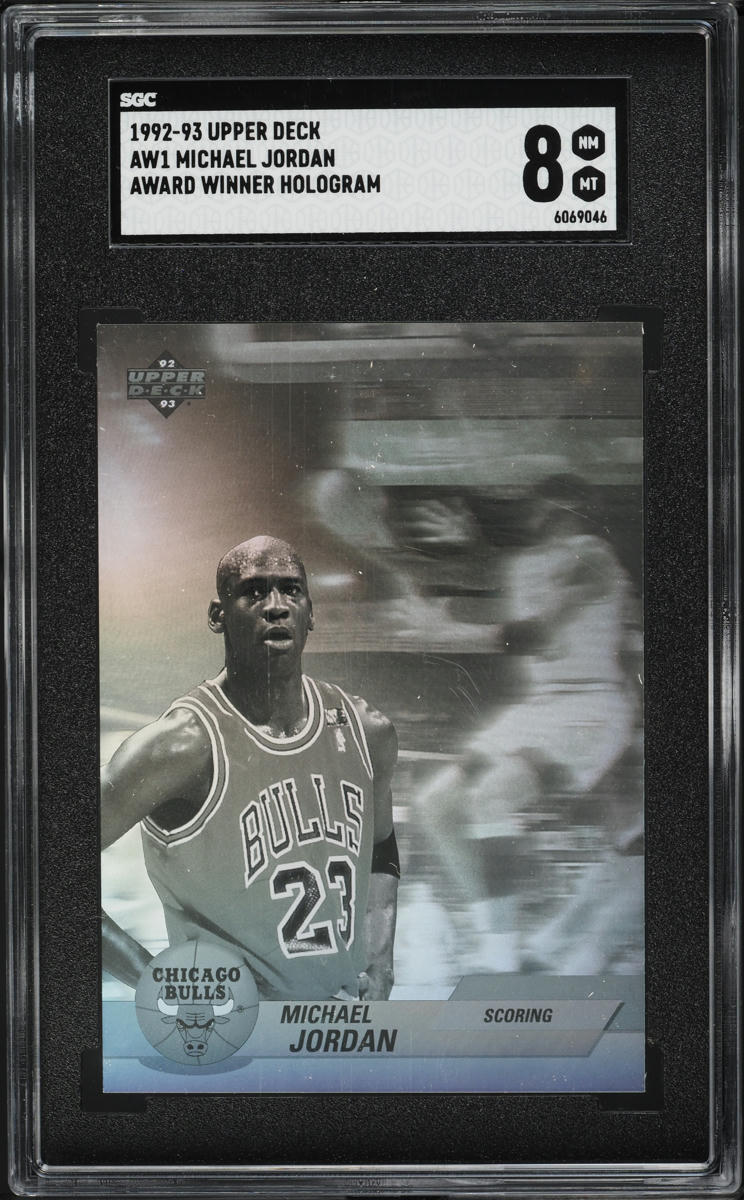 1992 Upper Deck Award Winner Hologram Michael Jordan #AW1 SGC 8 NM-MT