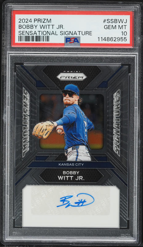 2022 Panini Mosaic Bobby Witt Jr. ROOKIE #265 PSA 10 GEM MINT on