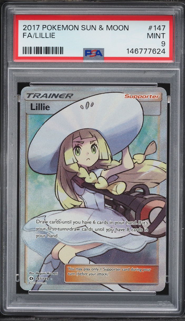 2017 Pokemon Sun & Moon Full Art Lillie #147 PSA 9 MINT