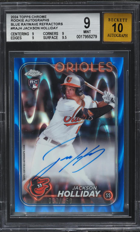 2024 Bowman Sterling Jackson Holliday ROOKIE #BSR20 PSA 7 NRMT on