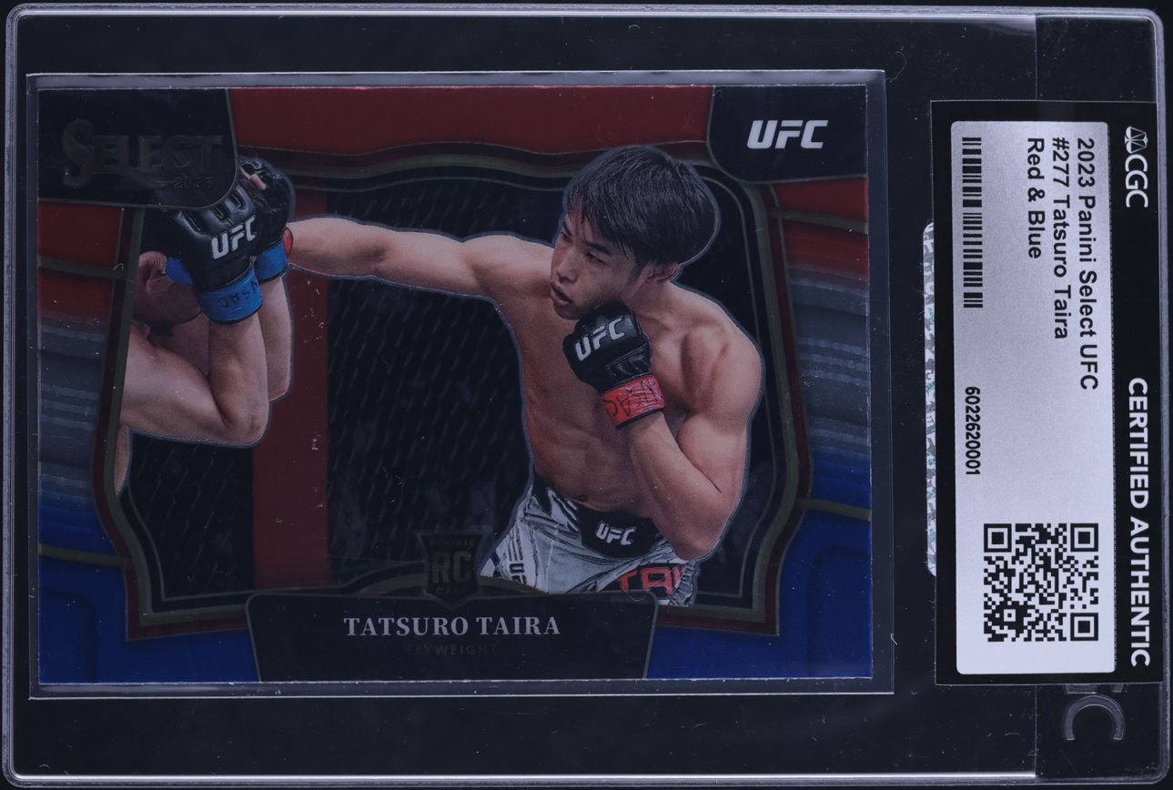 2023 Select UFC Octagonside Red & Blue Tatsuro Taira ROOKIE #277 CGC ...