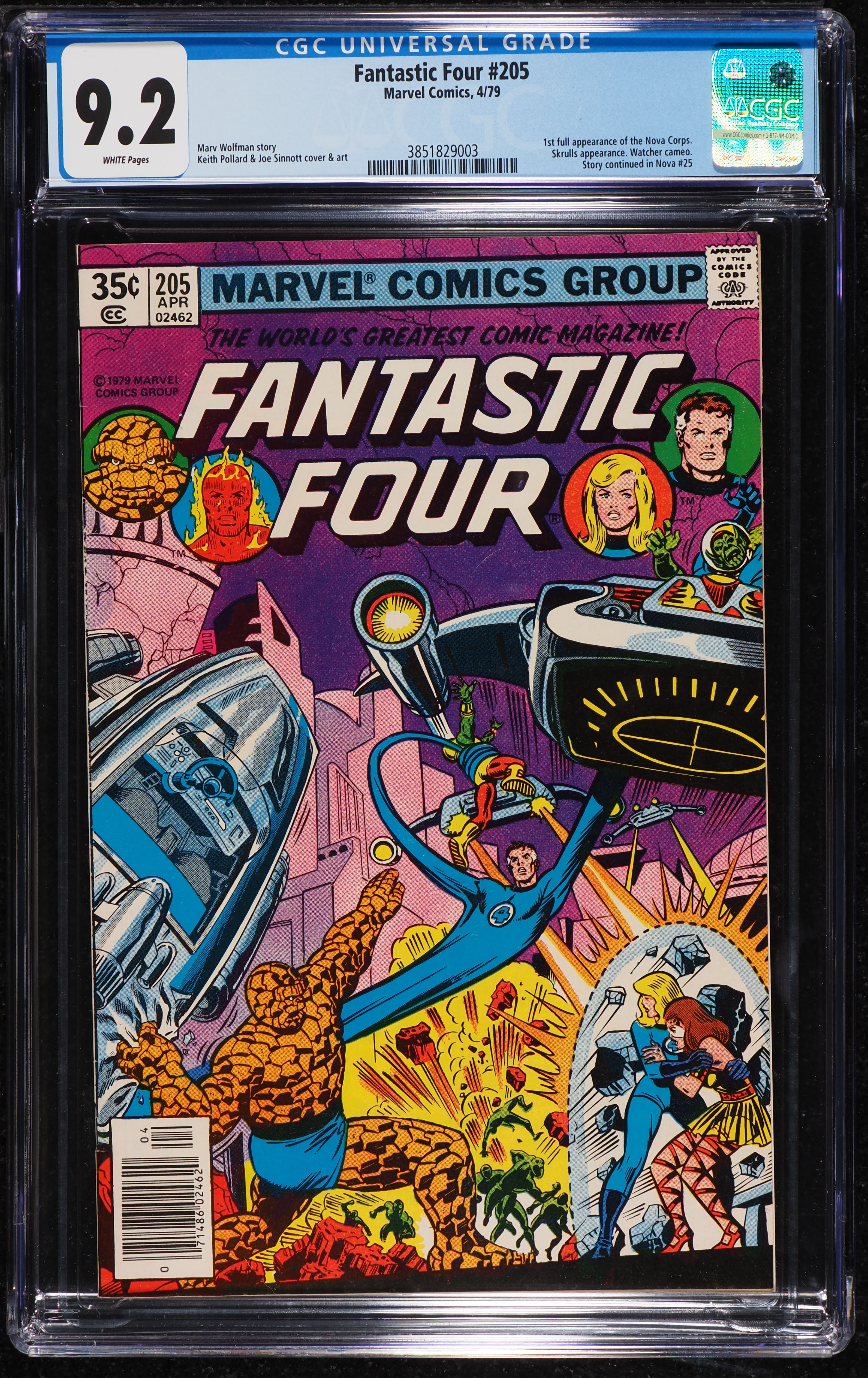 Fantastic Four #205 (Marvel, 1979) CGC 9.2 White Pages