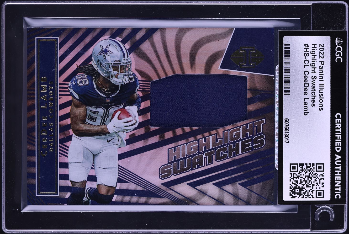 2022 Panini Illusions Highlight CeeDee Lamb PATCH #HS-CL CGC AUTH