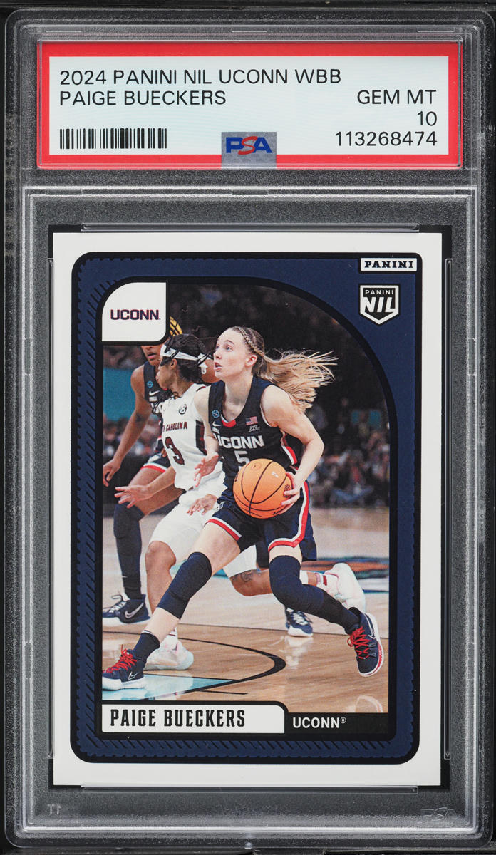 2024 Panini NIL UConn Women's Basketball Paige Bueckers ROOKIE PSA 10 GEM MINT