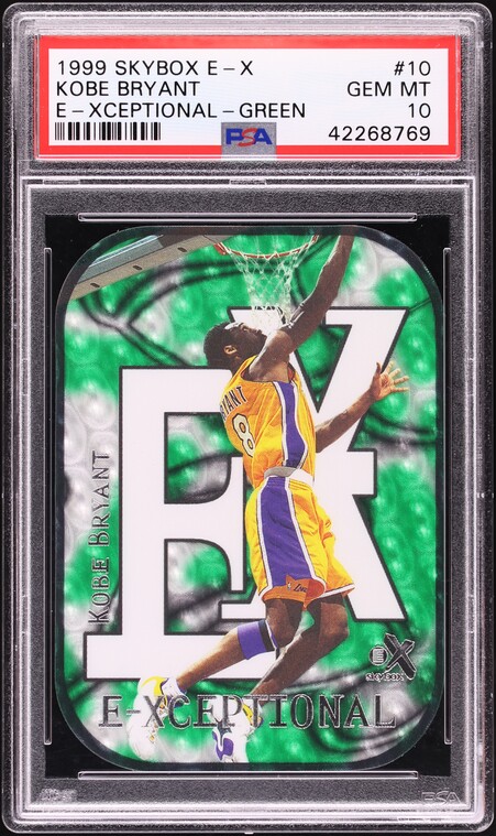 1999 Stadium Club 3X3 Luminous Die-Cut Kobe Bryant #4A PSA 10 GEM