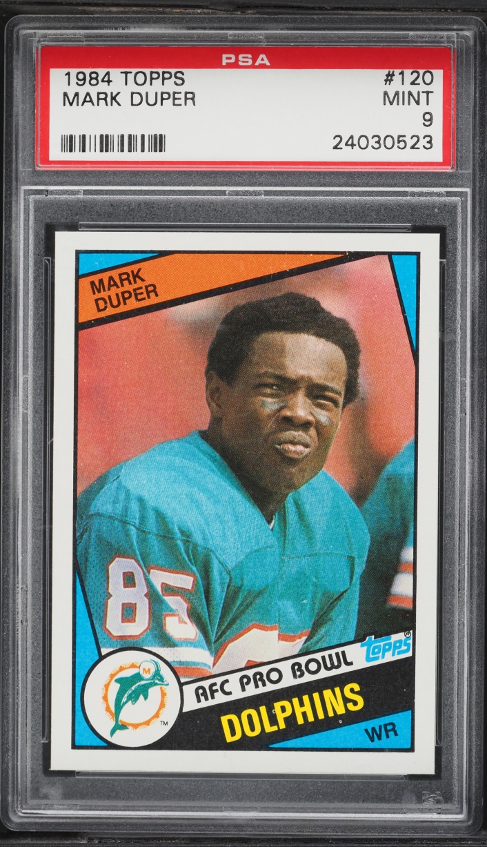 1984 Topps Football Mark Duper ROOKIE #120 PSA 9 MINT